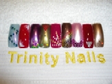 Selection Of Nail Art Both Hand Painted & Sequins
