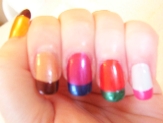 More Funky French Colour Options Using Nail Enamel