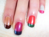 Funky French Colour Options Using Nail Enamel